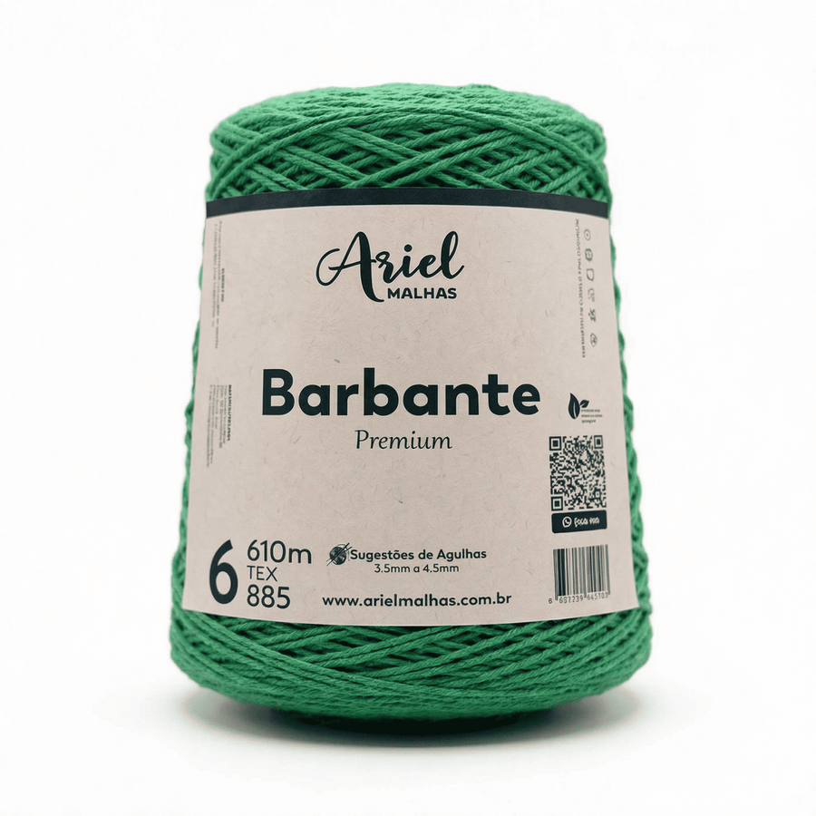 Barbante Verde Bandeira Premium - Ariel Malhas