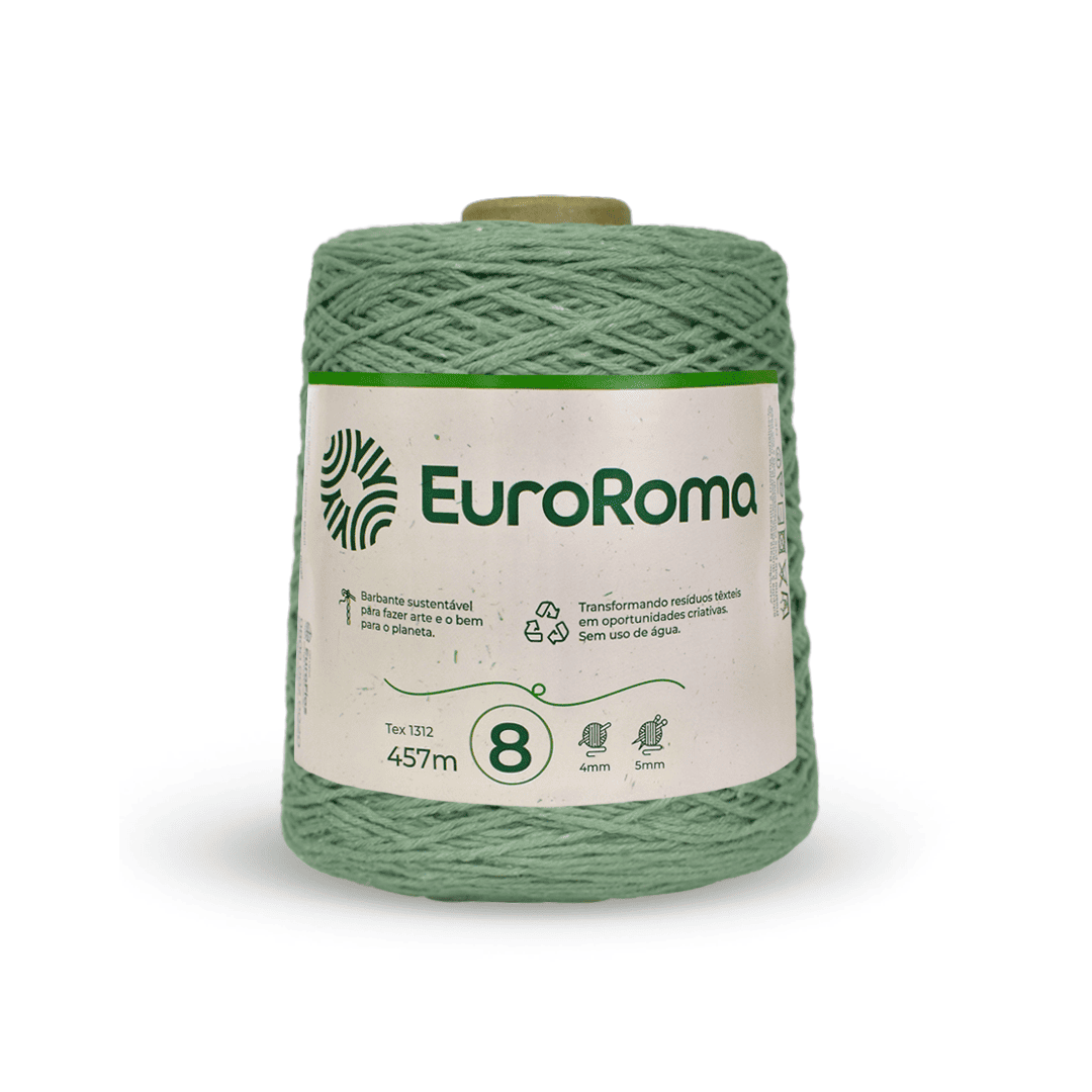 Barbante Verde Esmeralda EuroRoma - Ariel Malhas | Universo do Artesão