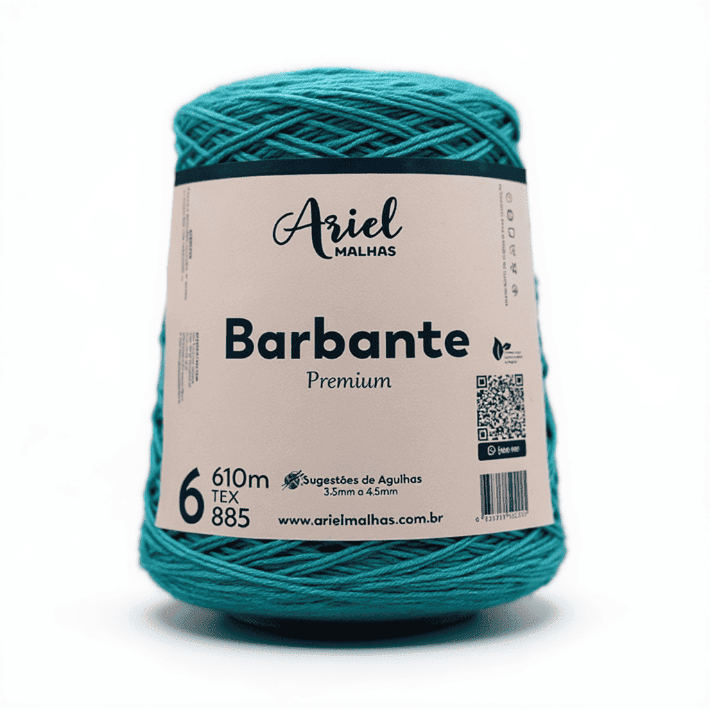 Barbante Verde Jade Premium - Ariel Malhas - Ariel Malhas | Universo do Artesão
