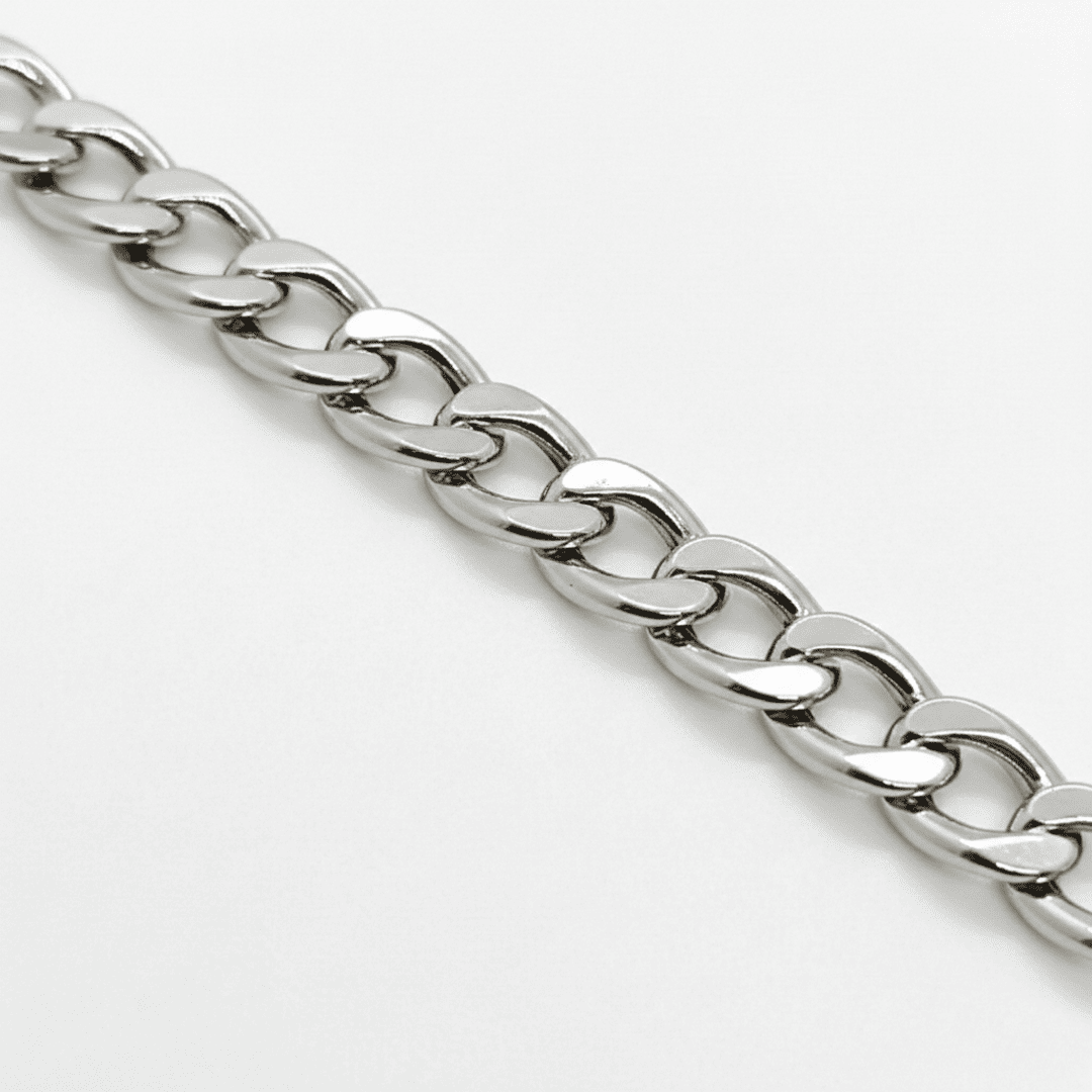 Corrente de Metal Premium para Alças de Bolsas Artesanato Acessórios Cintos Universal Por Metro - Ariel Malhas | Universo do Artesão