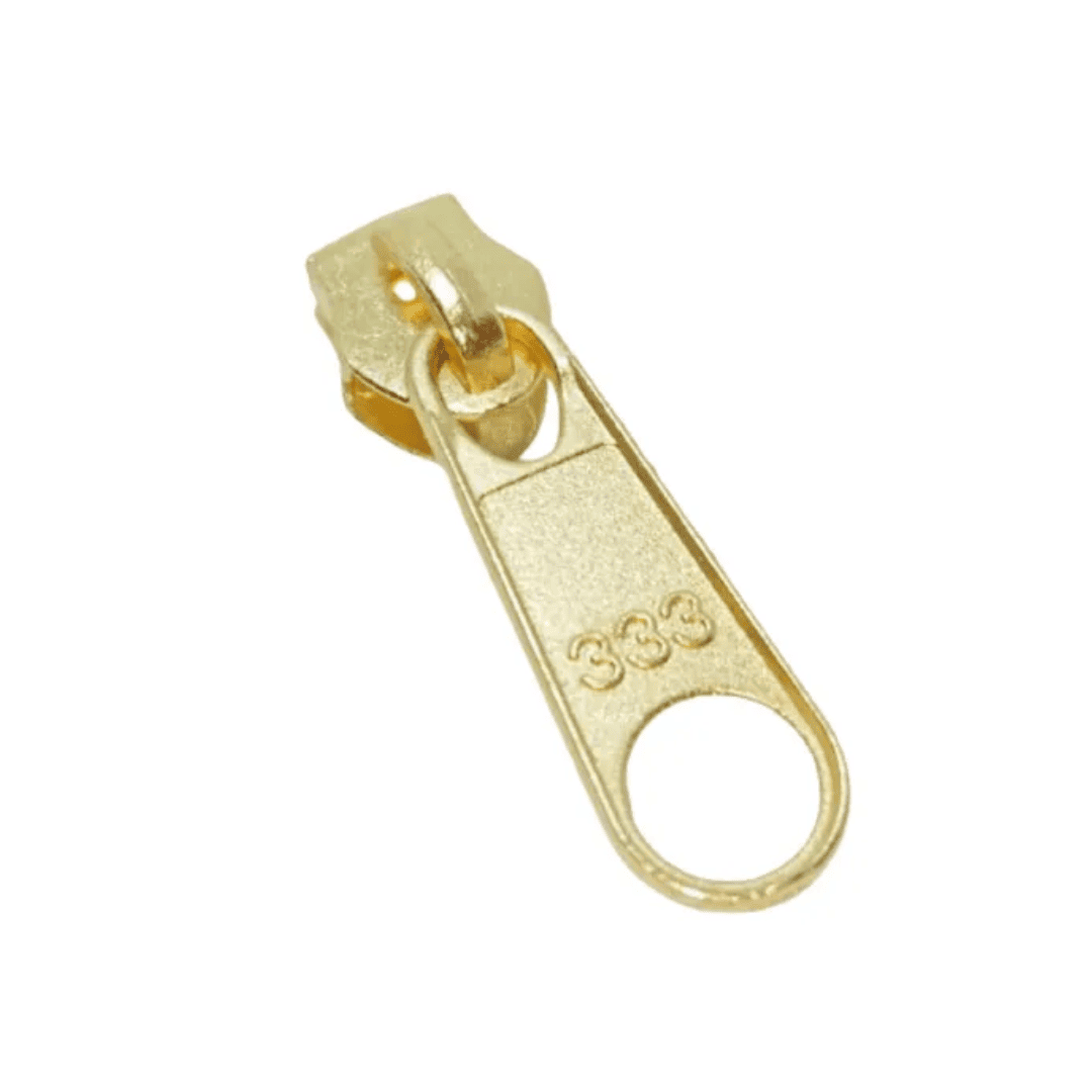 Cursor N5 333 Dourado Ziper de Metal - Ariel Malhas | Universo do Artesão