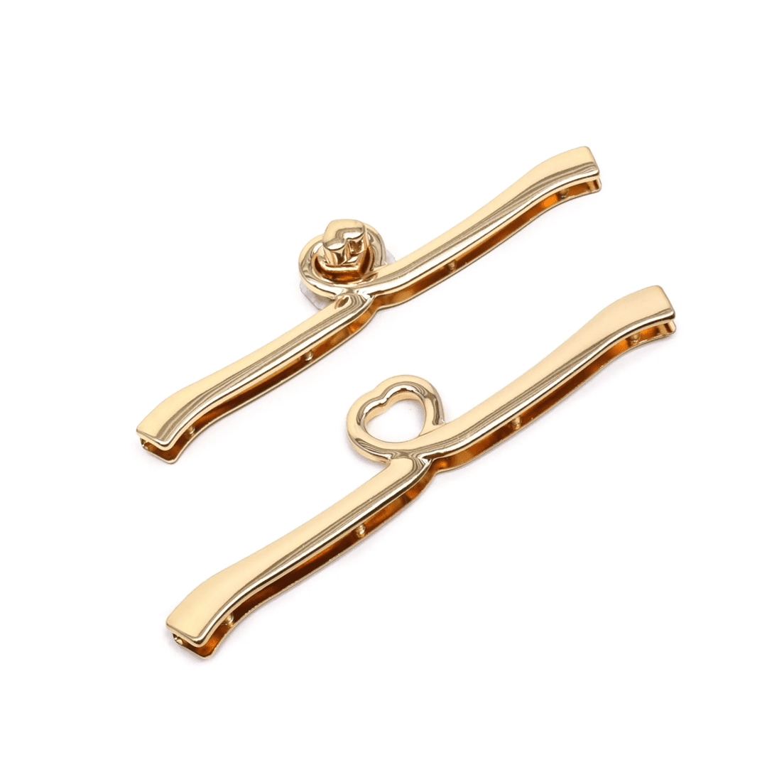 Fecho para Bolsa de Metal Dourado - Ariel Malhas | Universo do Artesão