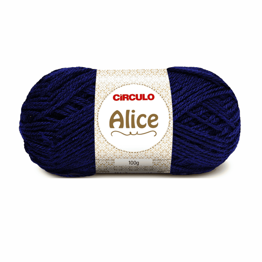 Fio Alice Azul Marinho 518 Circulo - Ariel Malhas | Universo do Artesão