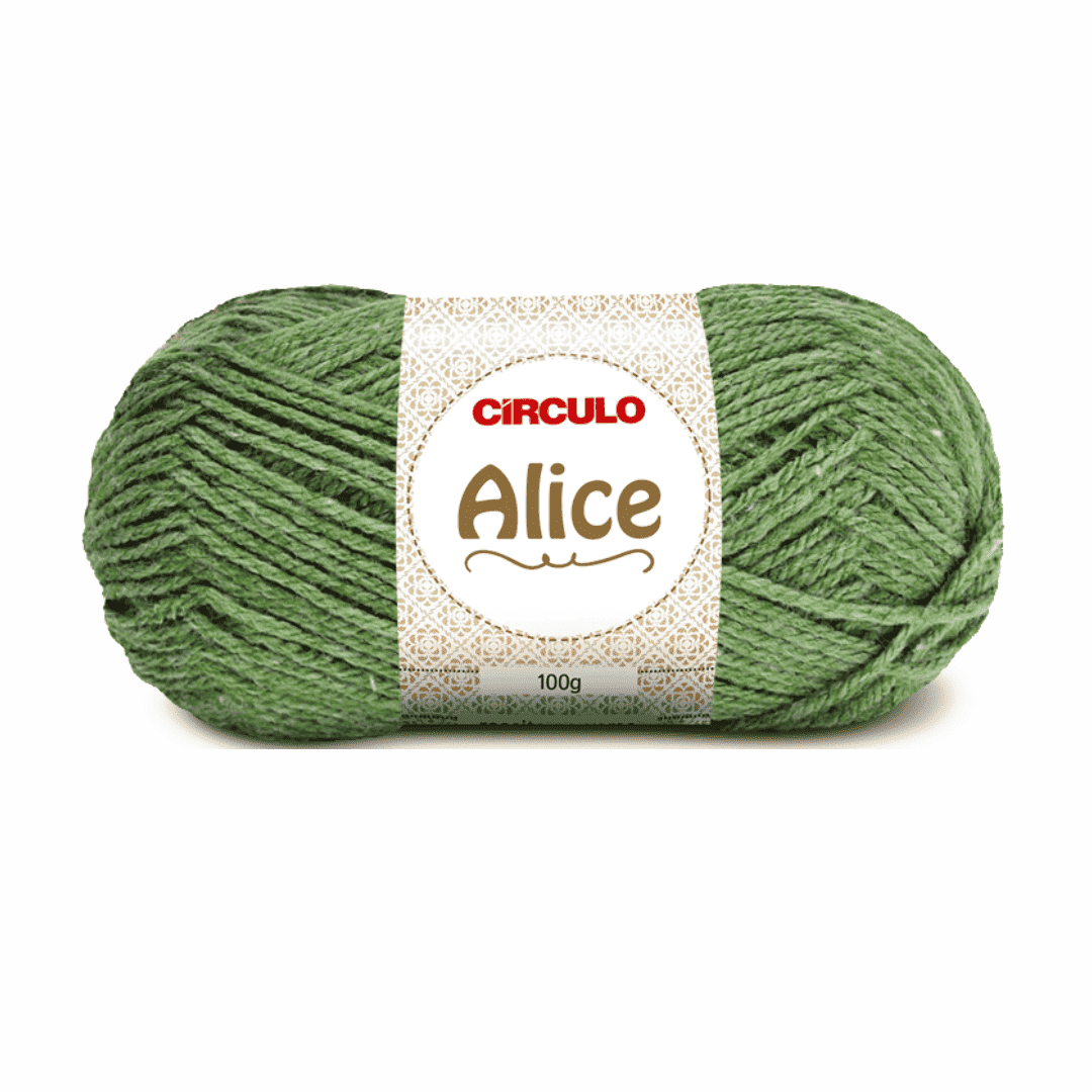 Fio Alice Bandeira 424 Verde Circulo - Ariel Malhas | Universo do Artesão