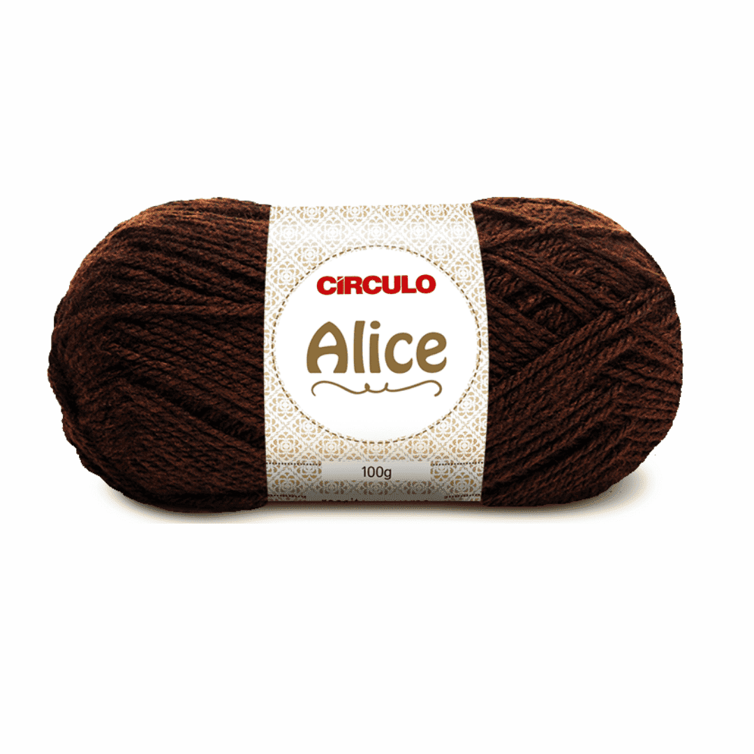 Fio Alice Chocolate 850 Marrom Circulo - Ariel Malhas | Universo do Artesão