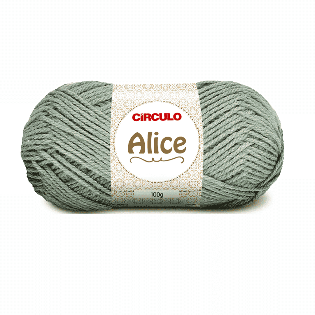 Fio Alice Militar 5844 Cinza Circulo - Ariel Malhas | Universo do Artesão