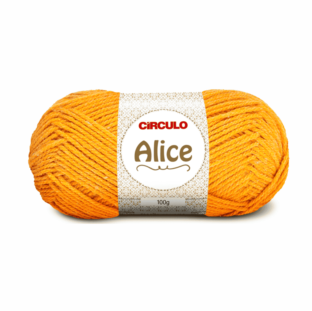 Fio Alice Mostarda 7093 Amarelo Circulo - Ariel Malhas | Universo do Artesão