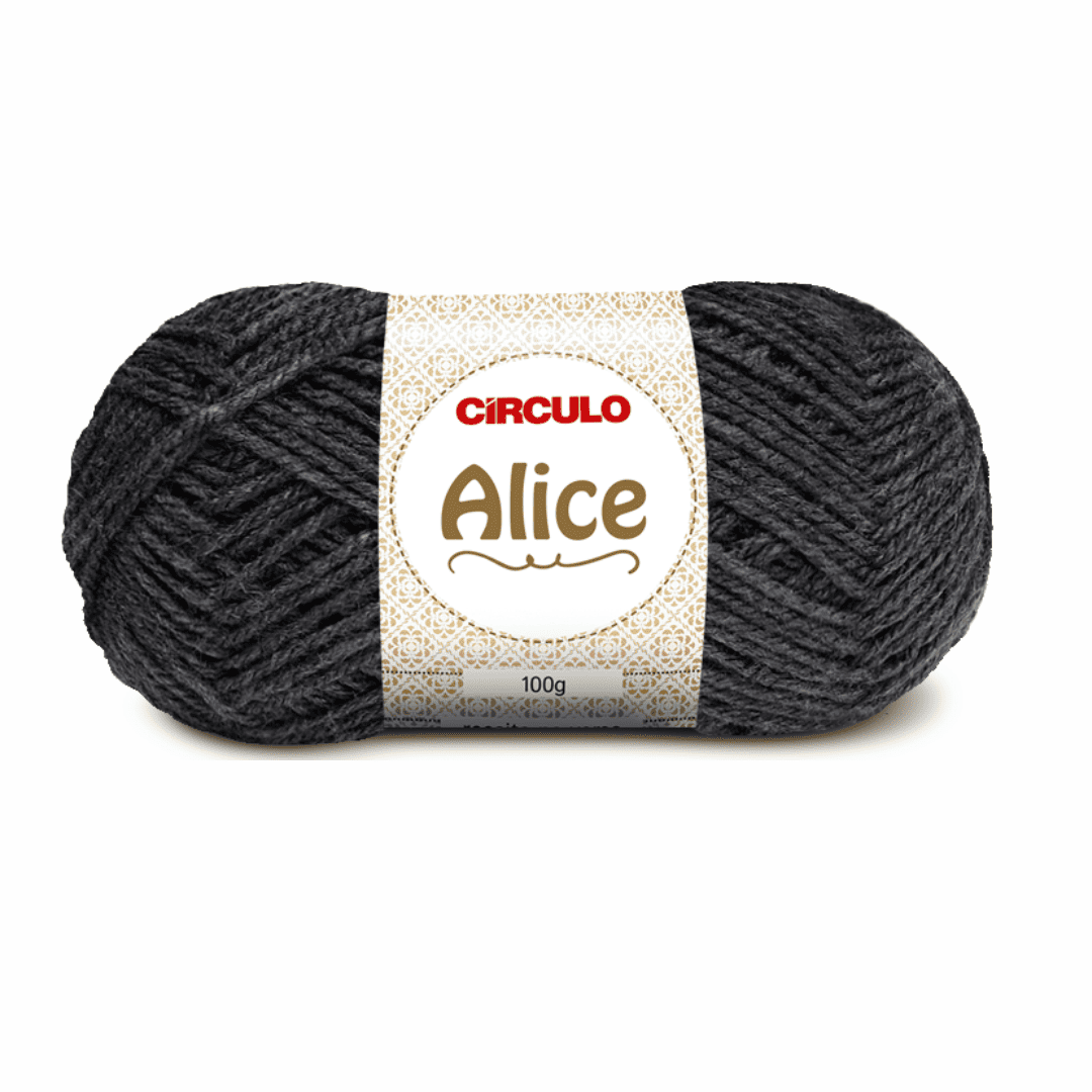 Fio Alice Ônix 709 Chumbo Circulo - Ariel Malhas | Universo do Artesão