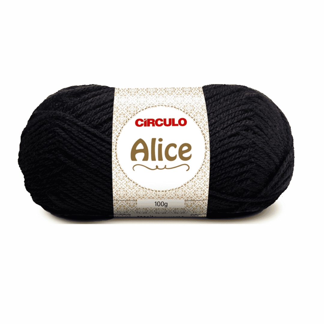 Fio Alice Preto 940 Circulo - Ariel Malhas | Universo do Artesão