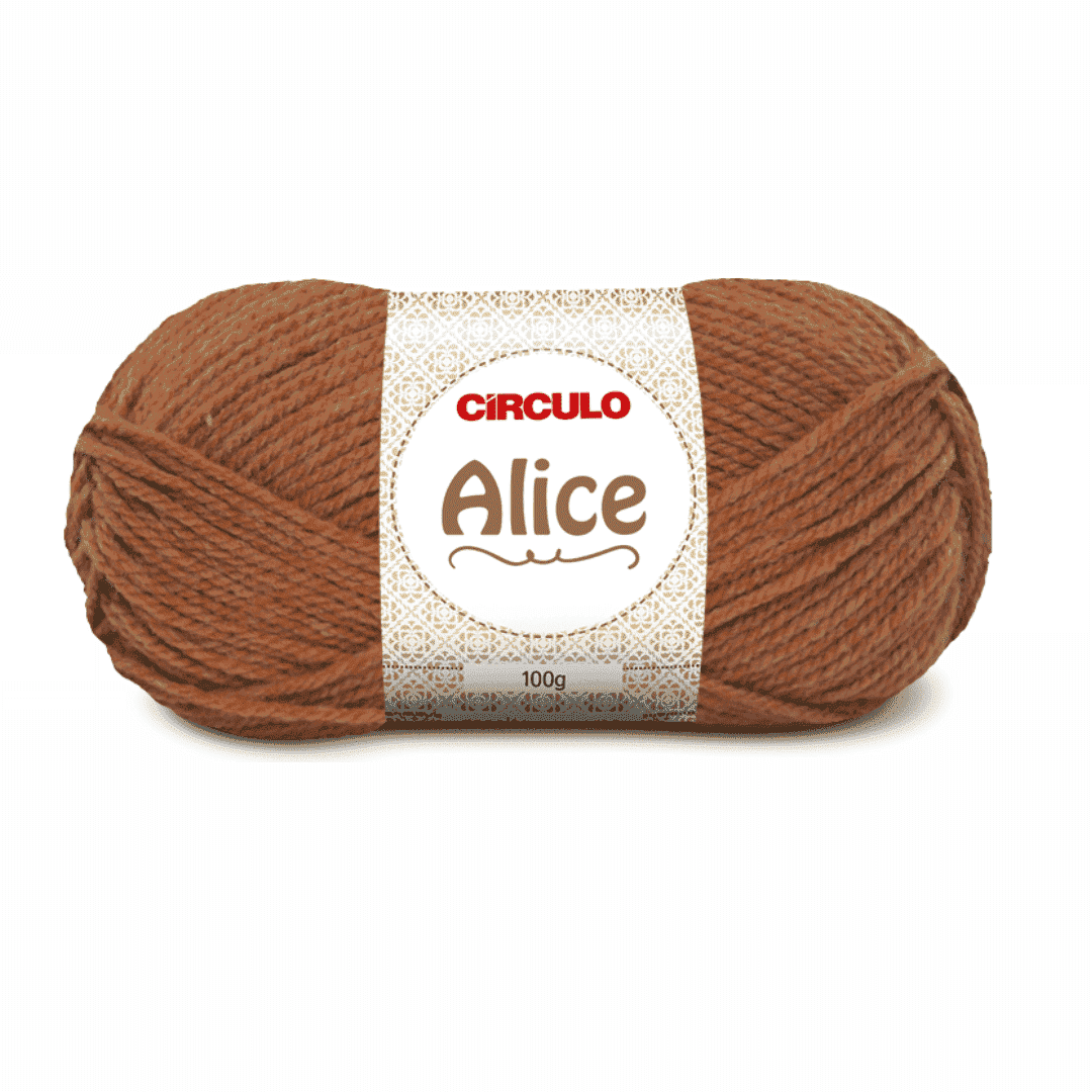 Fio Alice Xarope 4187 Marrom Circulo - Ariel Malhas | Universo do Artesão