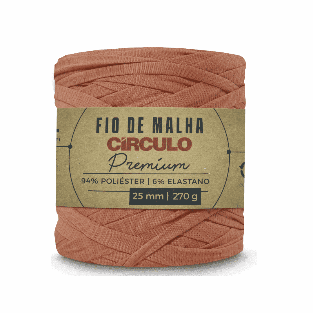 Fio de Malha Aragão 7832 Marrom Circulo - Ariel Malhas | Universo do Artesão