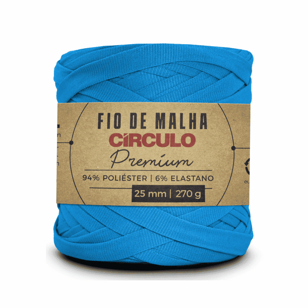 Fio de Malha Azul Tropical 786 Circulo