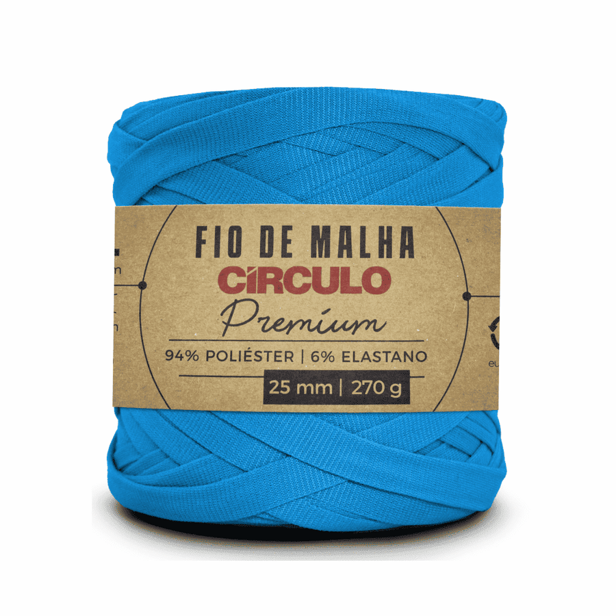 Fio de Malha Azul Tropical 786 Circulo