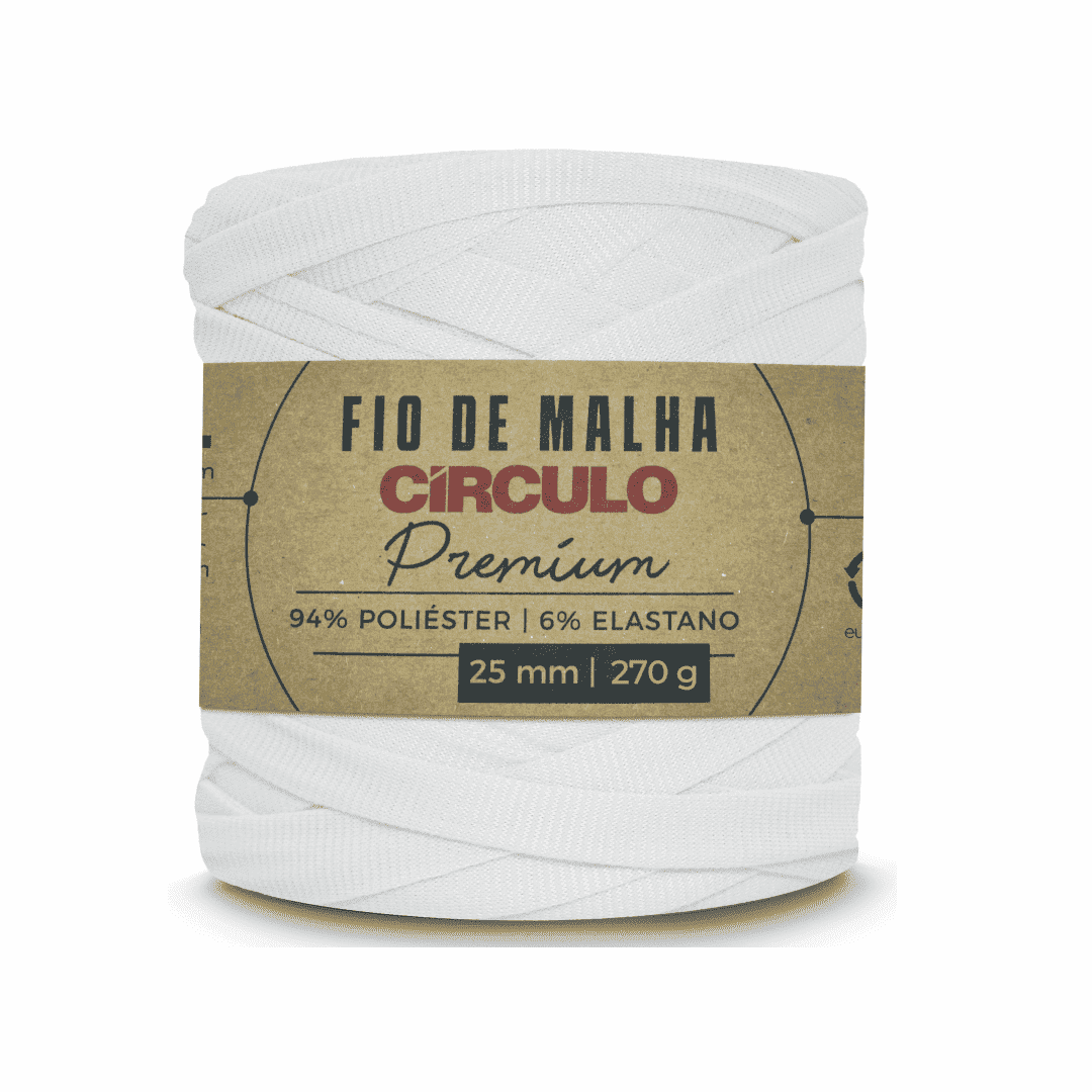 Fio de Malha Branco 8001 Circulo - Ariel Malhas | Universo do Artesão