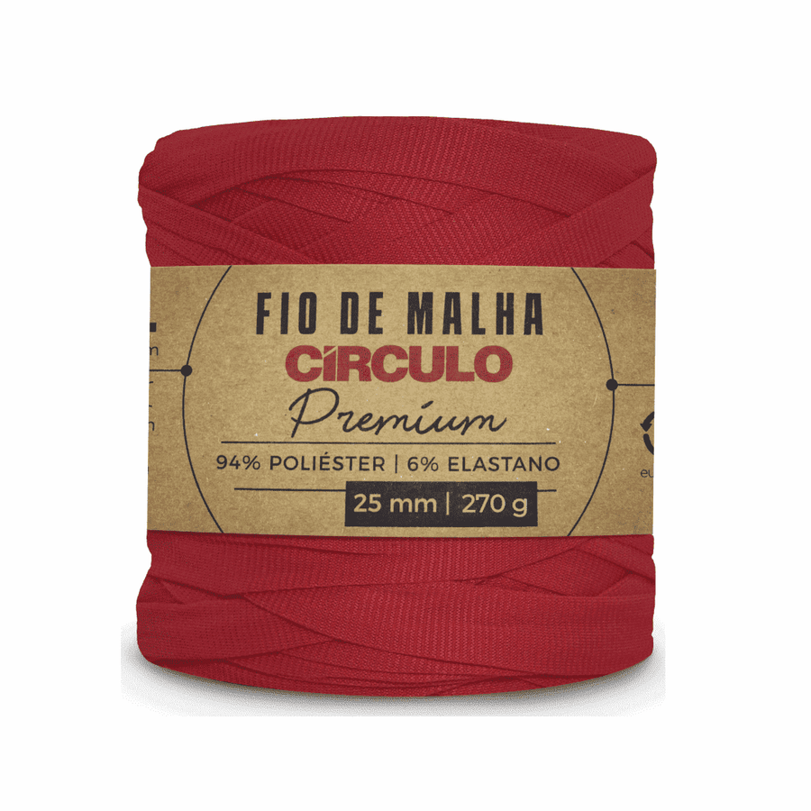 Fio de Malha Carmim 3528 Vermelho Circulo