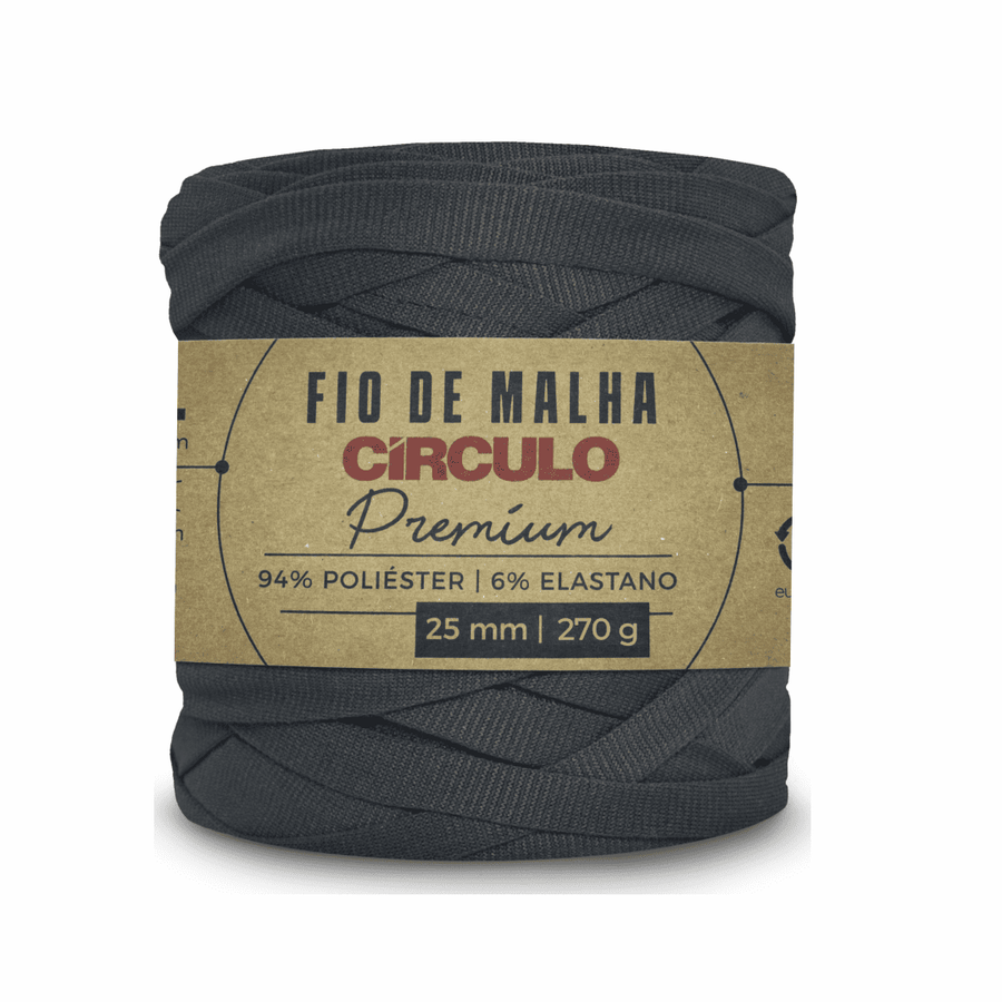 Fio de Malha Cinza Resina 8224325 Circulo