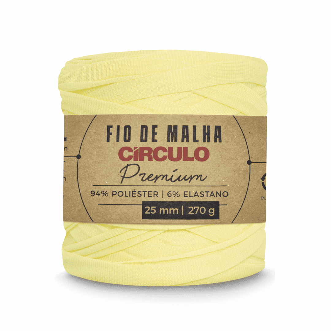 Fio de Malha Citrino 1723 Amarelo Claro Circulo - Ariel Malhas | Universo do Artesão