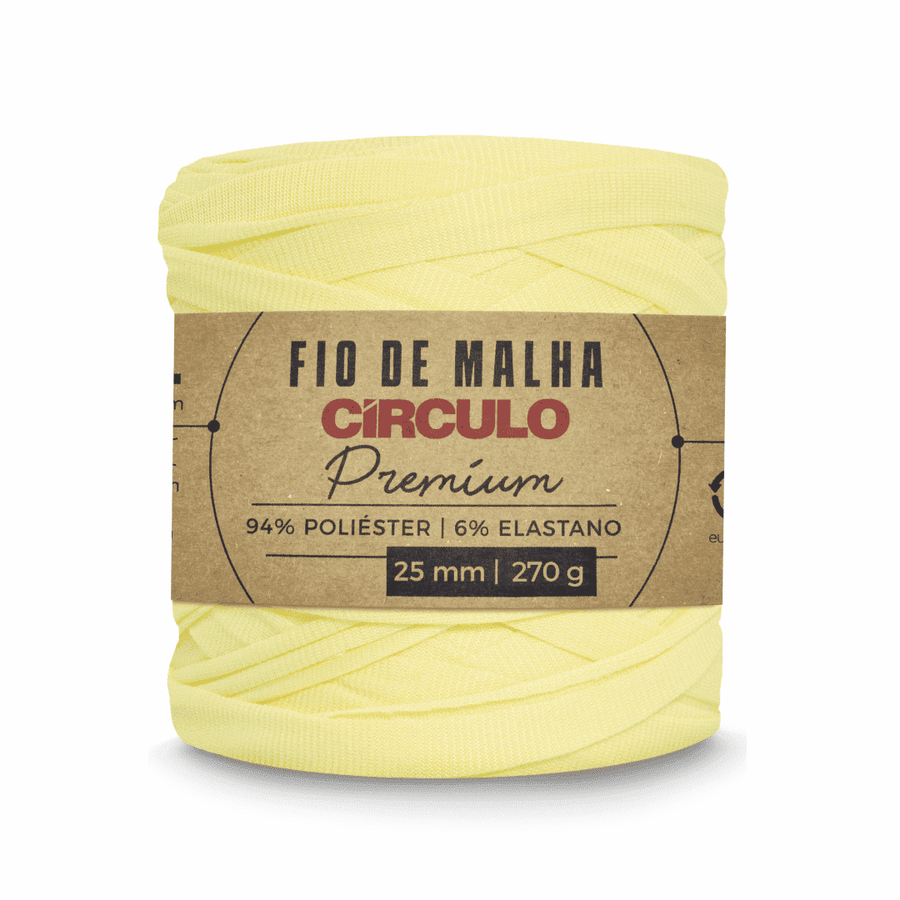 Fio de Malha Citrino 1723 Amarelo Claro Circulo