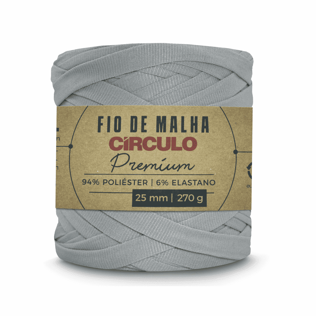 Fio de Malha Crômio 8225 Cinza Circulo - Ariel Malhas | Universo do Artesão