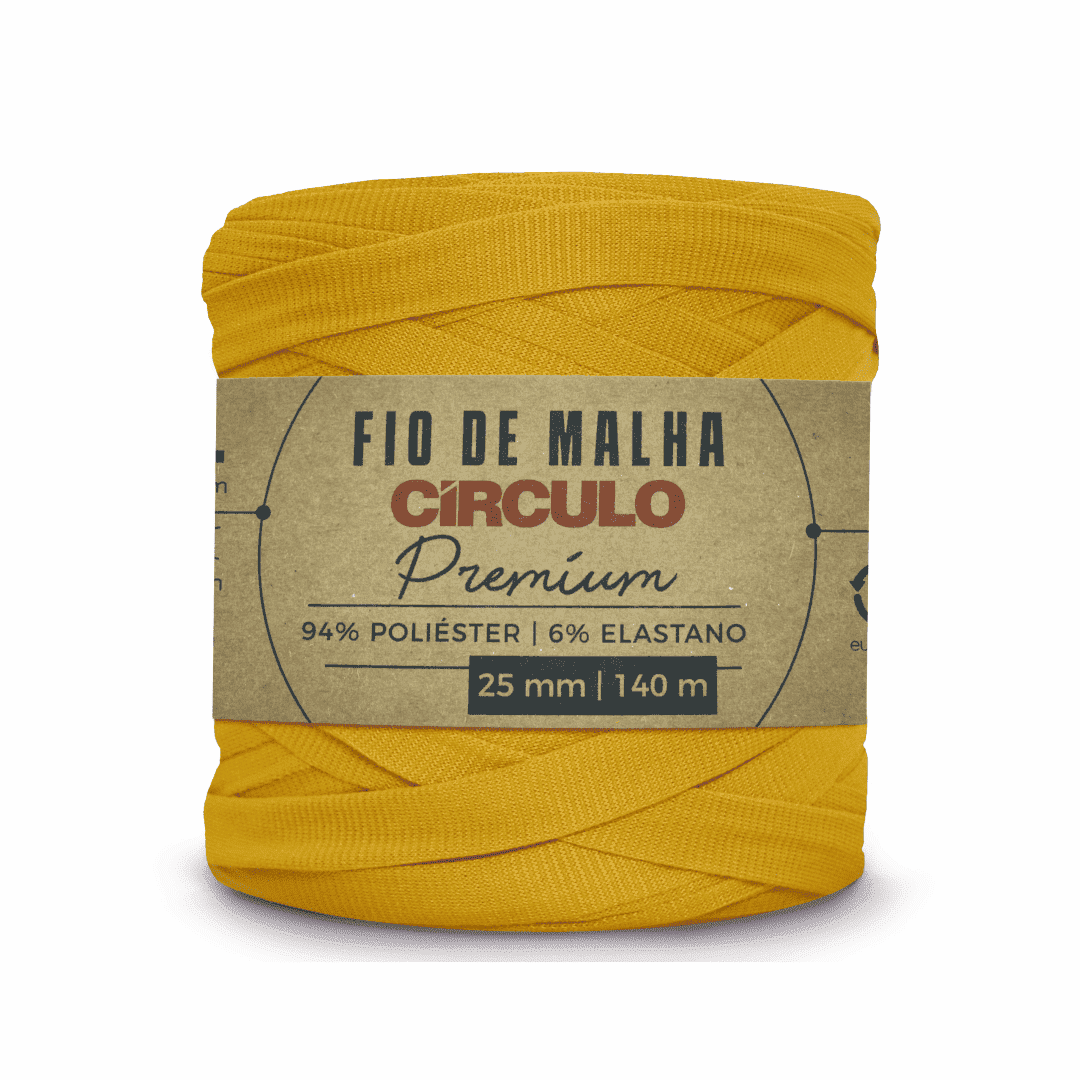 Fio de Malha Curry 1748 Amarelo Circulo - Ariel Malhas | Universo do Artesão