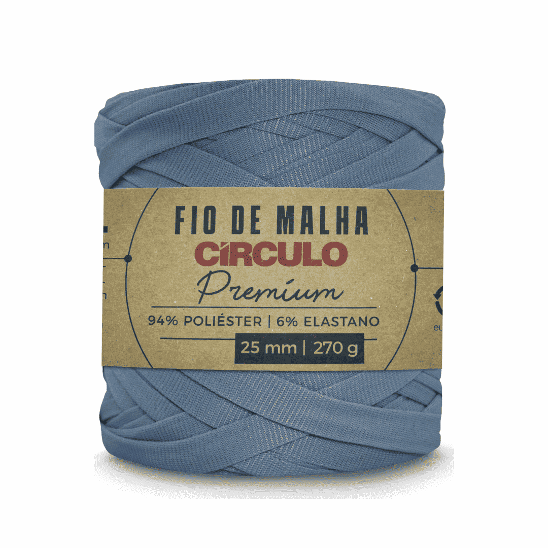 Fio de Malha Escalada 2966 Azul Circulo - Ariel Malhas | Universo do Artesão