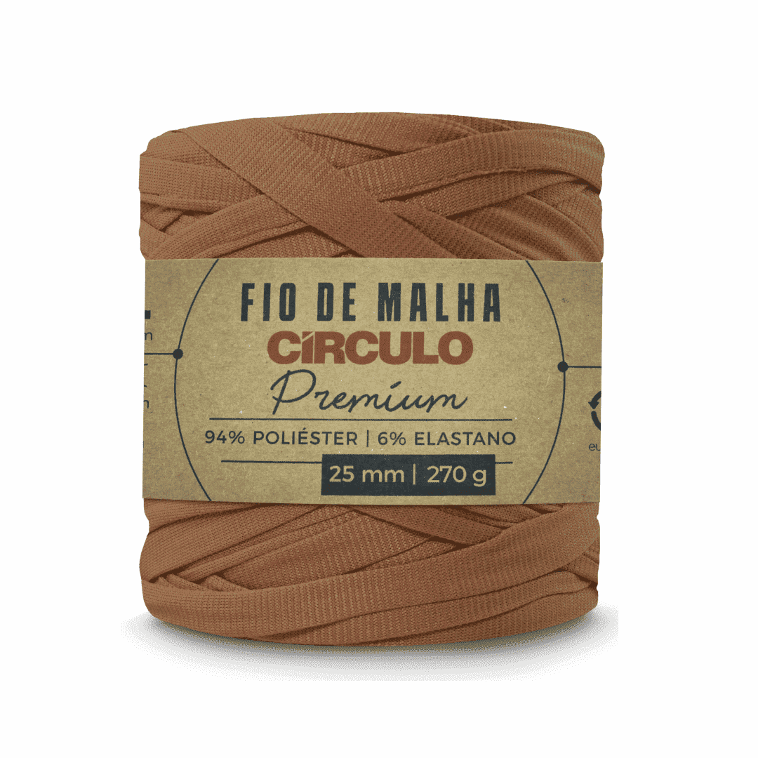 Fio de Malha Gruta 7370 Marrom Circulo - Ariel Malhas | Universo do Artesão