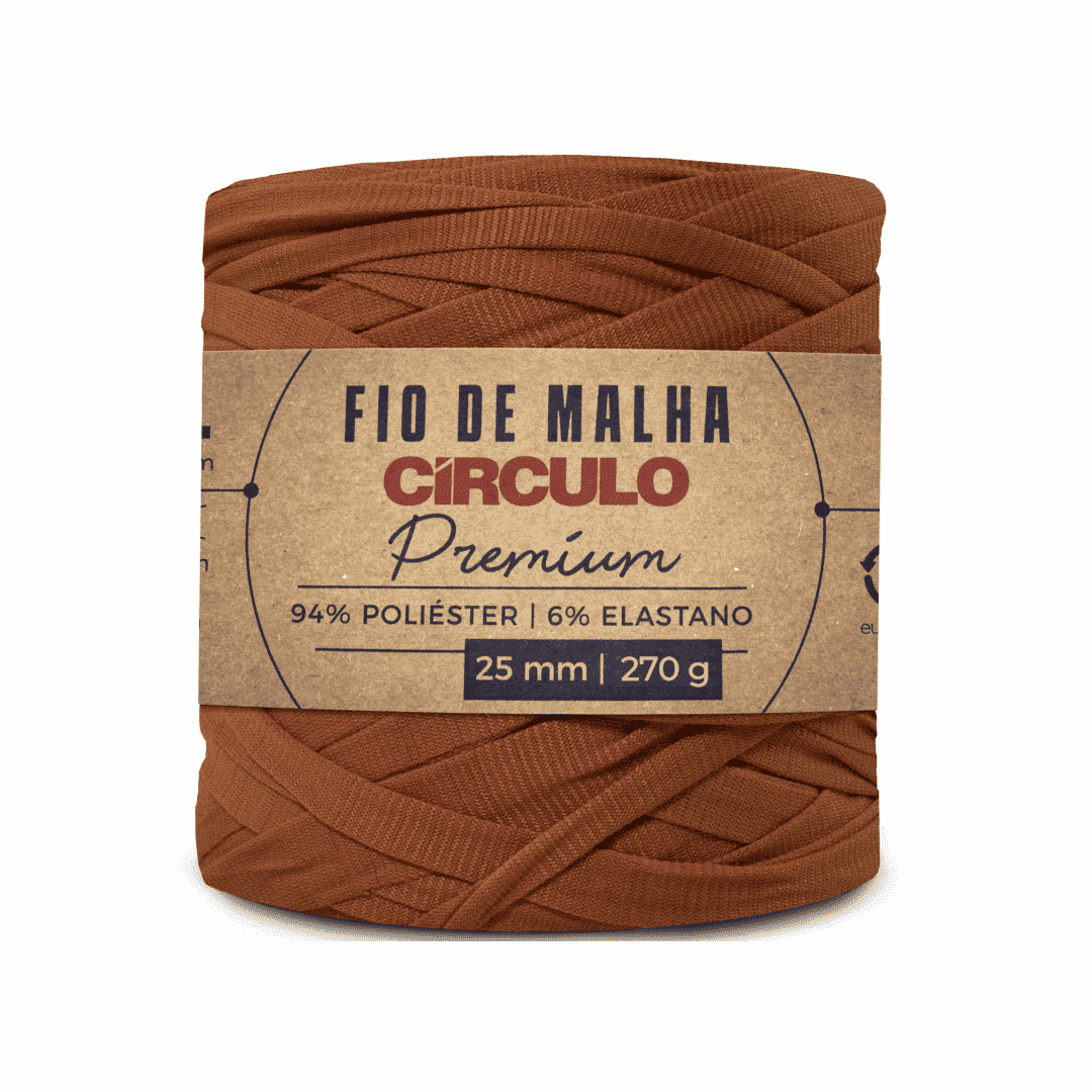 Fio de Malha Hena 7316 Marrom Circulo - Ariel Malhas | Universo do Artesão