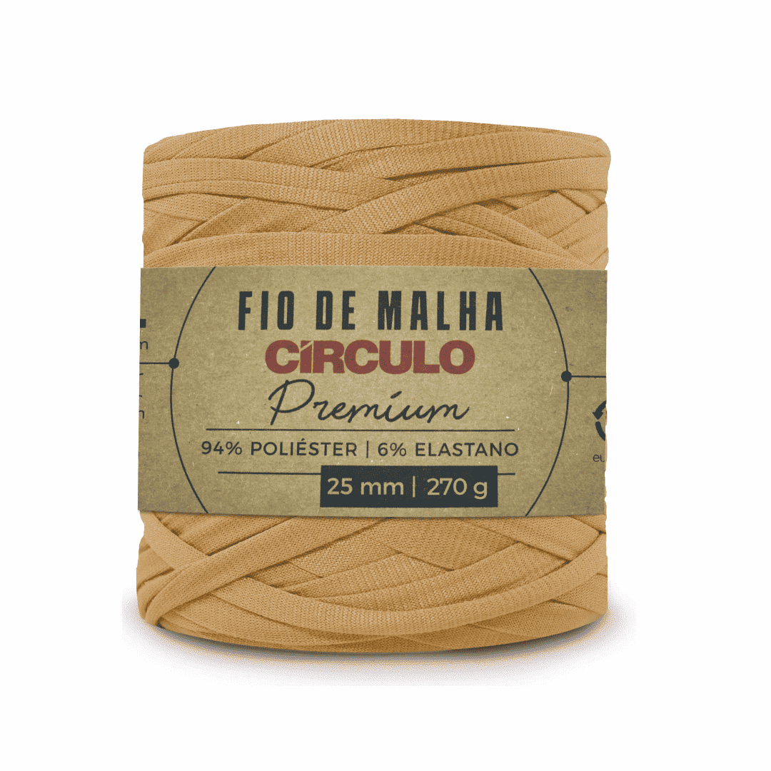 Fio de Malha Marmelo 7091 Bege Circulo - Ariel Malhas | Universo do Artesão