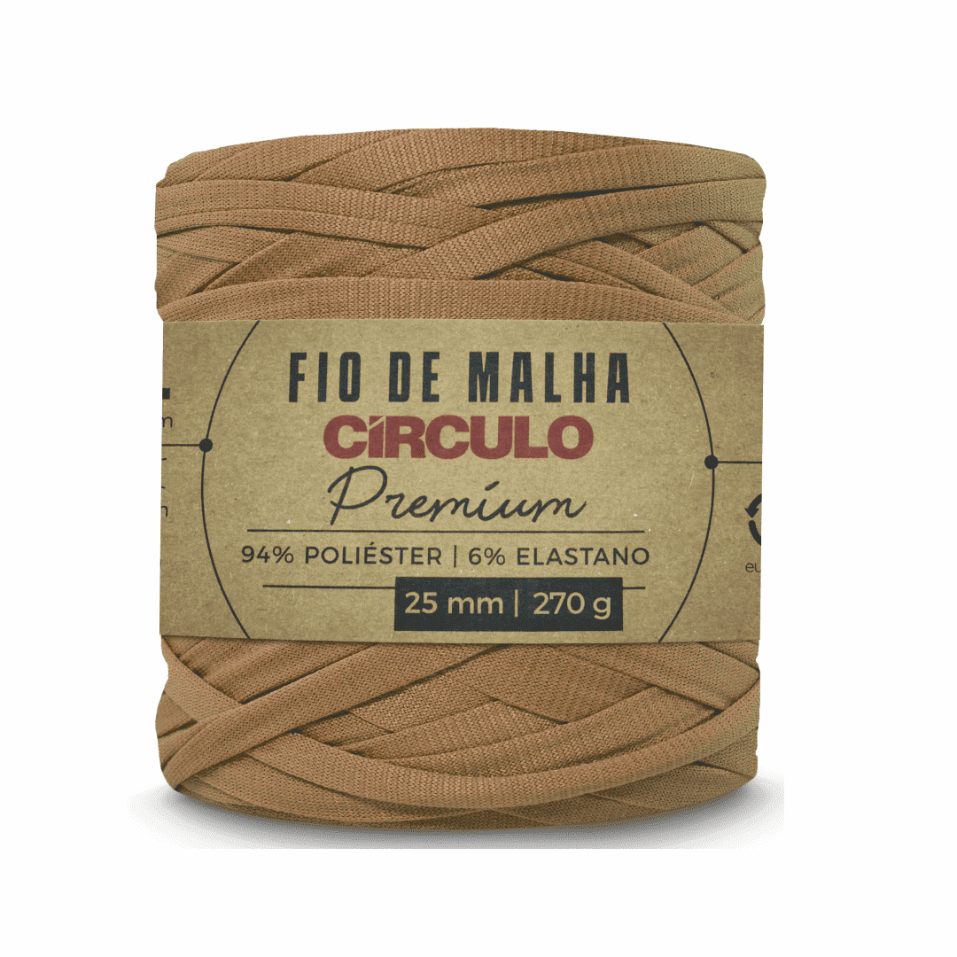 Fio de Malha Pecã 7929 Marrom Circulo - Ariel Malhas | Universo do Artesão