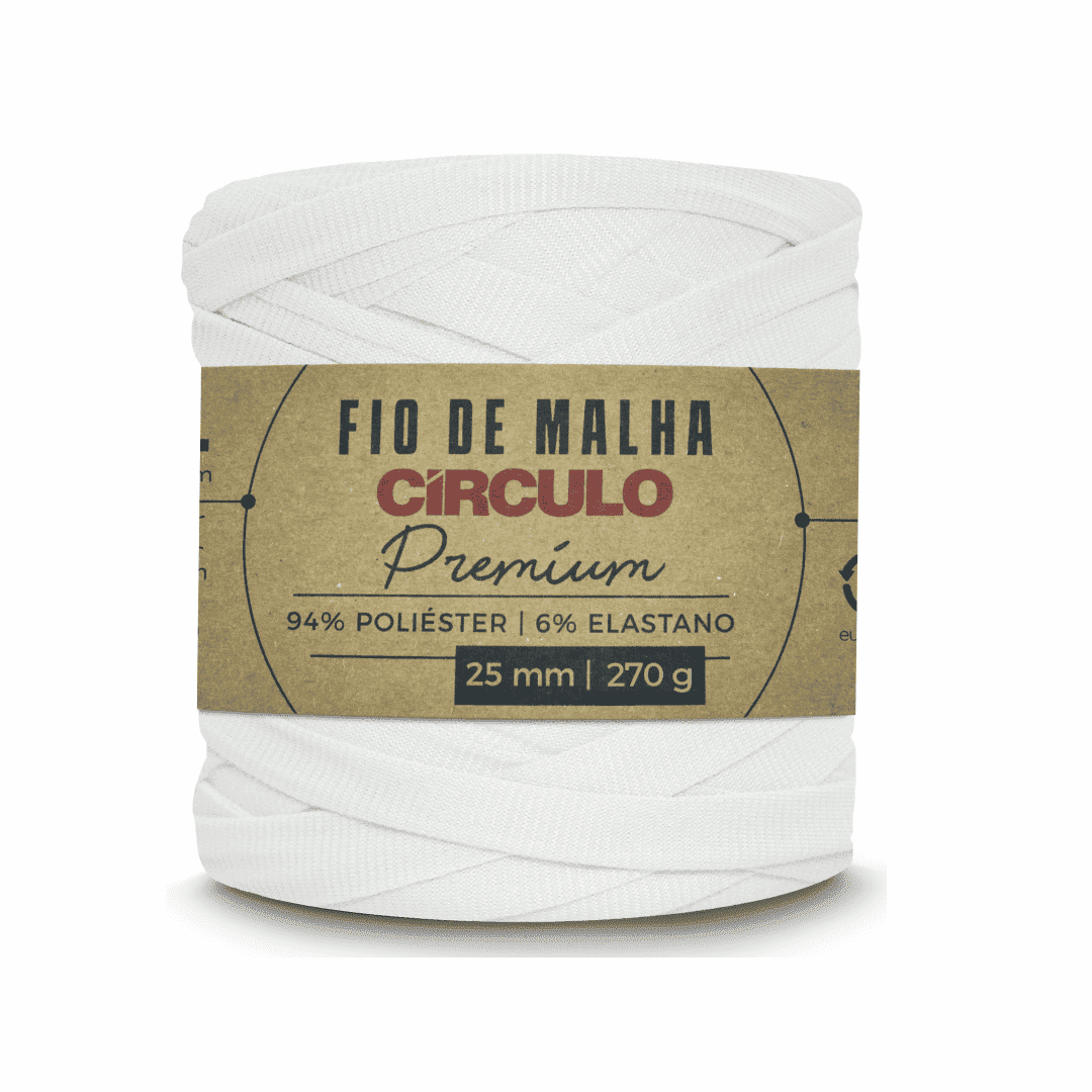 Fio de Malha Porcelana 7684 Branco Circulo - Ariel Malhas | Universo do Artesão