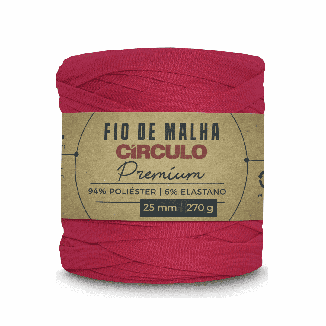 Fio de Malha Rosa Vermelha 3748 Circulo - Ariel Malhas | Universo do Artesão