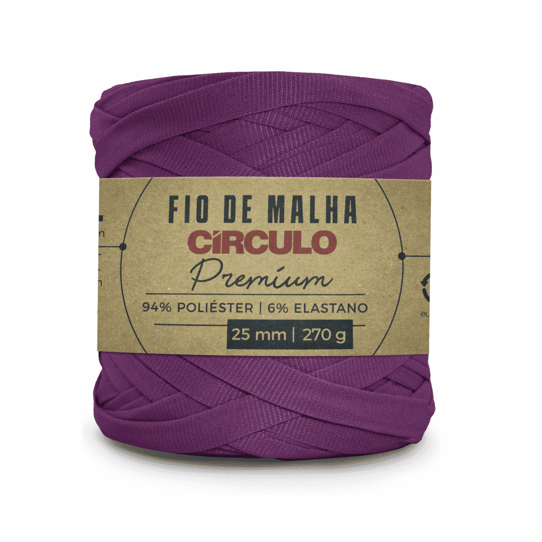 Fio de Malha Roxo Brilhante 6859 Circulo - Ariel Malhas | Universo do Artesão