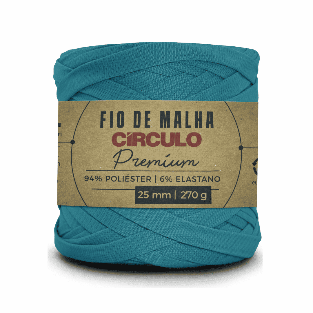 Fio de Malha Turquesa 2194 Azul Circulo - Ariel Malhas | Universo do Artesão