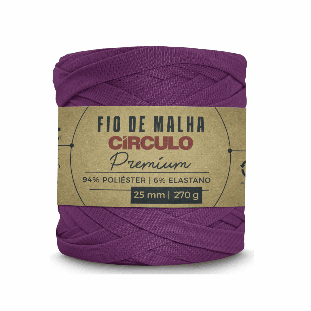 Fio de Malha Vinho Quente 6291 Roxo Circulo - Ariel Malhas | Universo do Artesão