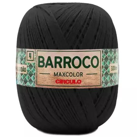 Fio Linha Barroco Maxcolor Preto - Ariel Malhas | Universo do Artesão