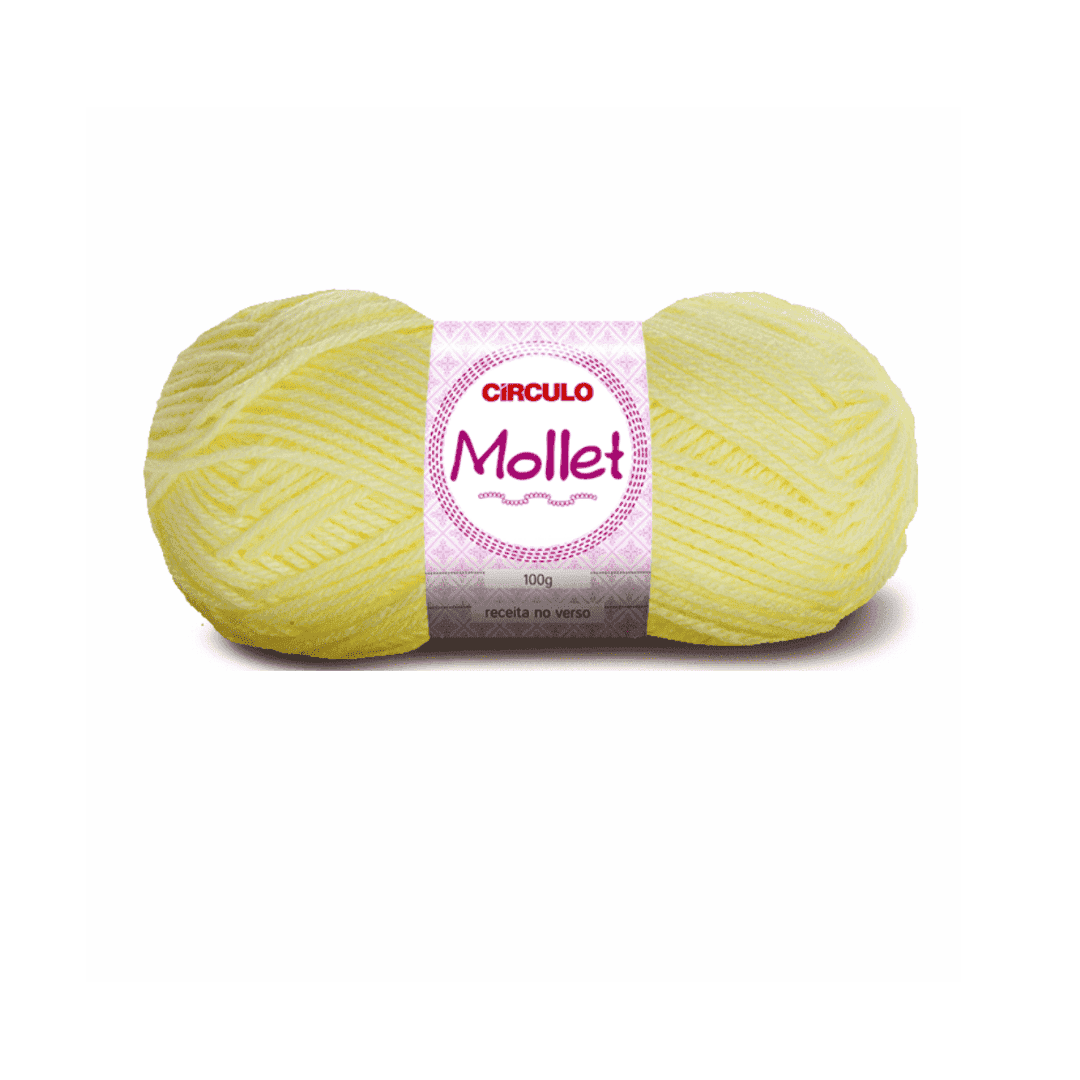 Fio Mollet Amarelo Candy - 325 Circulo 100g - Ariel Malhas | Universo do Artesão