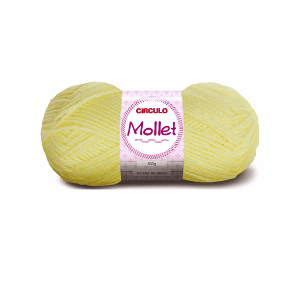 Fio Mollet Amarelo Candy-325 Circulo 100g