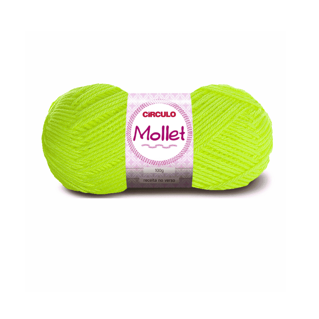 Fio Mollet Amarelo Neon - 780 Circulo 100g - Ariel Malhas | Universo do Artesão