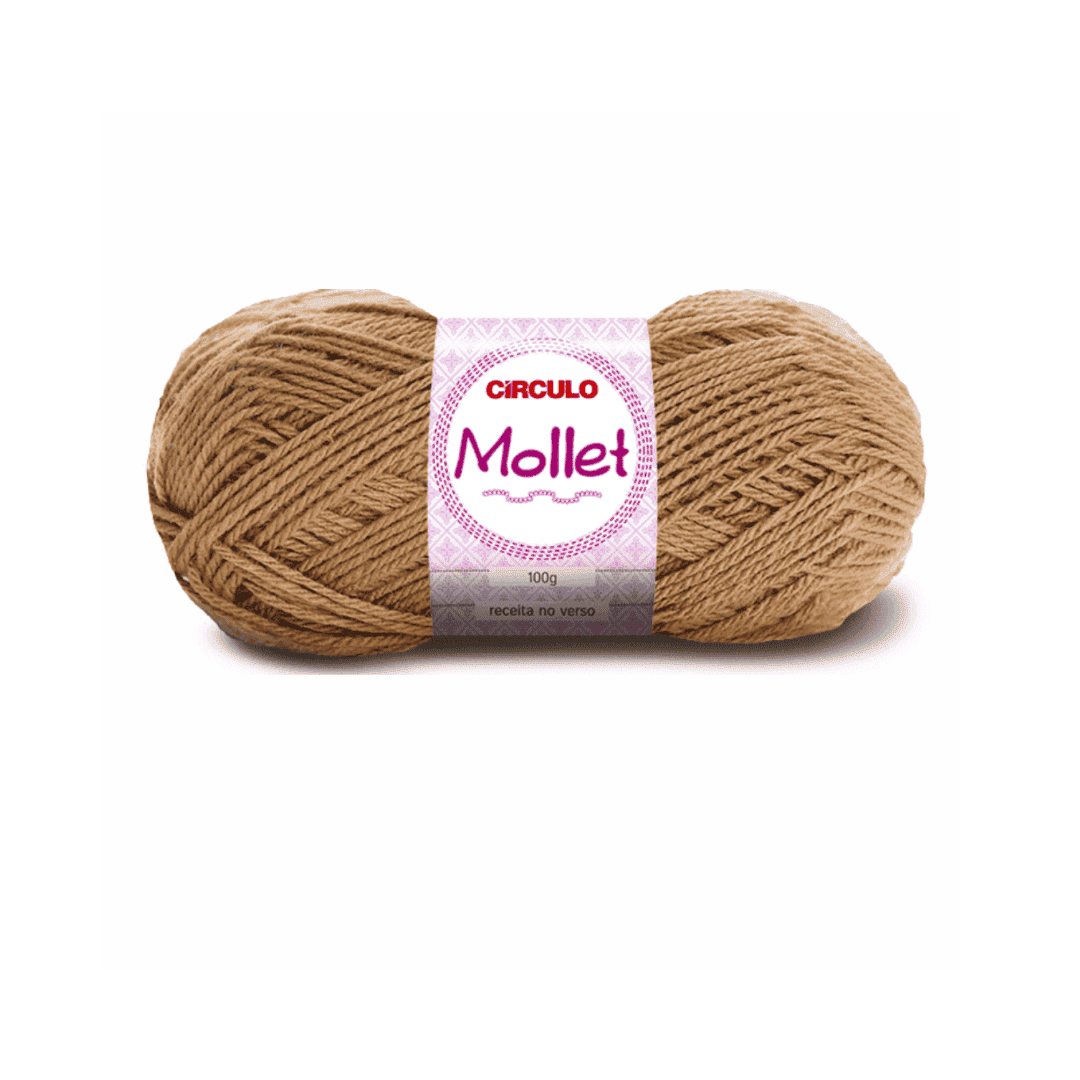 Fio Mollet Amêndoa - 7650 Circulo 100g - Ariel Malhas | Universo do Artesão