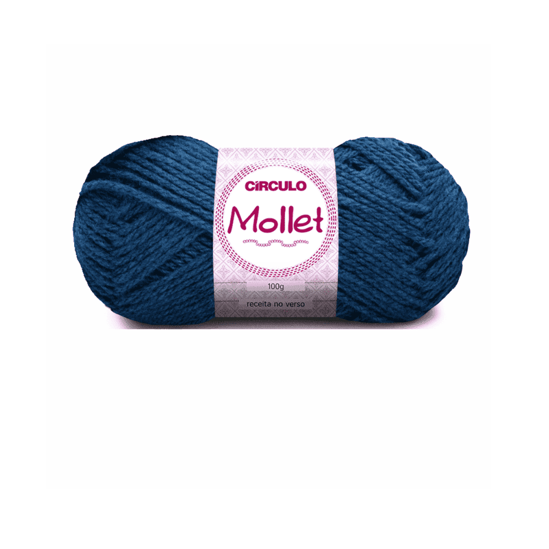 Fio Mollet Azul Classico - 2770 Circulo 100g - Ariel Malhas | Universo do Artesão