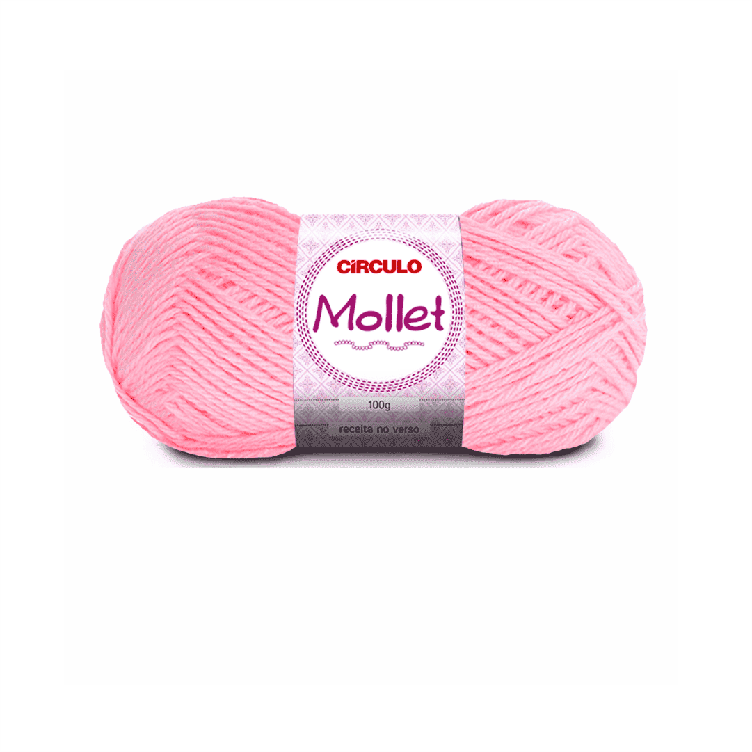 Fio Mollet Chiclete - 769 Circulo 100g - Ariel Malhas | Universo do Artesão