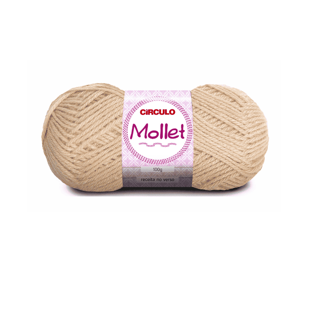 Fio Mollet Marfim - 7034 Circulo 100g - Ariel Malhas | Universo do Artesão