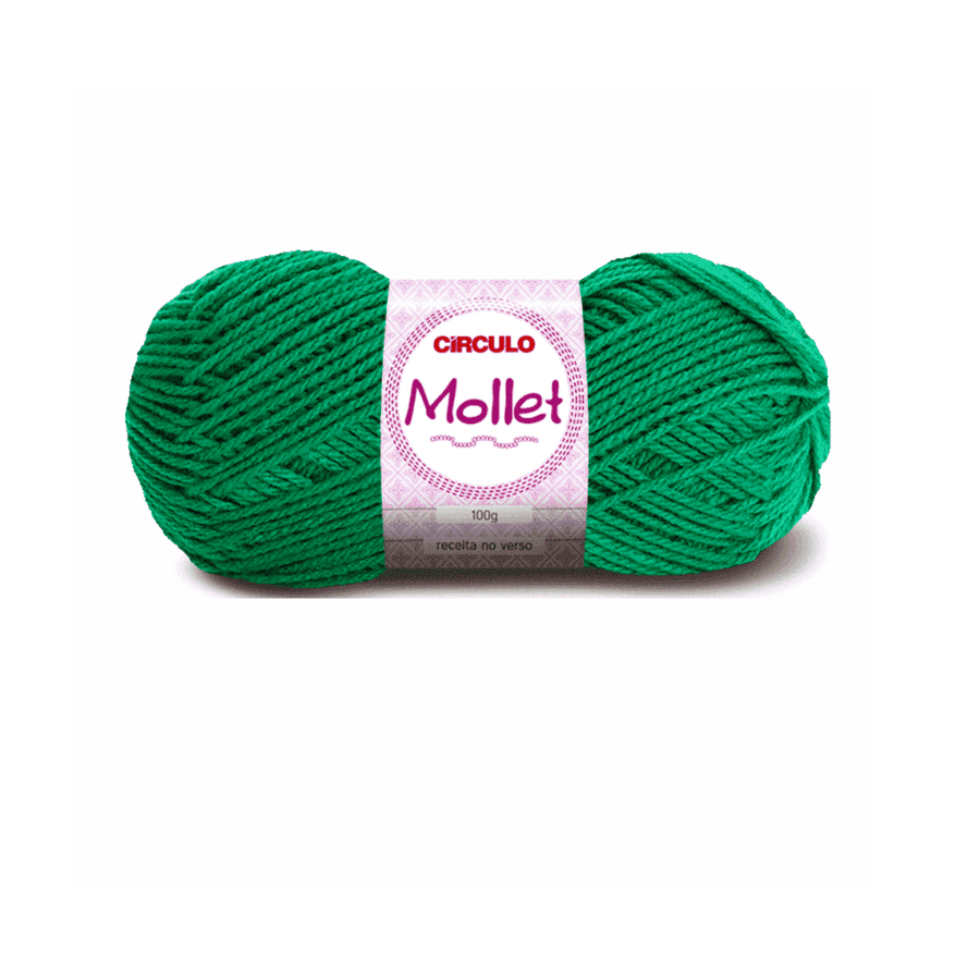 Fio Mollet Verde Bandeira-5545 Circulo 100g