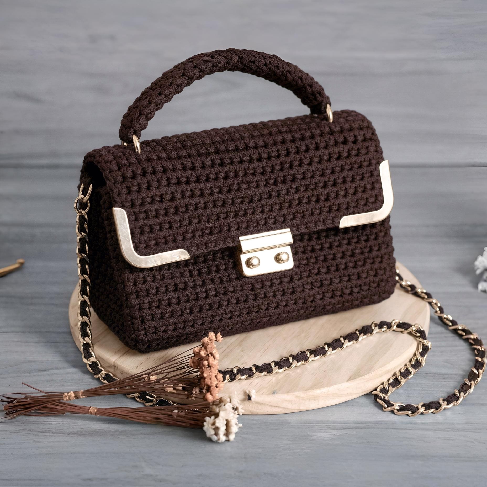 Fio Náutico Chocolate Malhafio - Ariel Malhas | Universo do Artesão