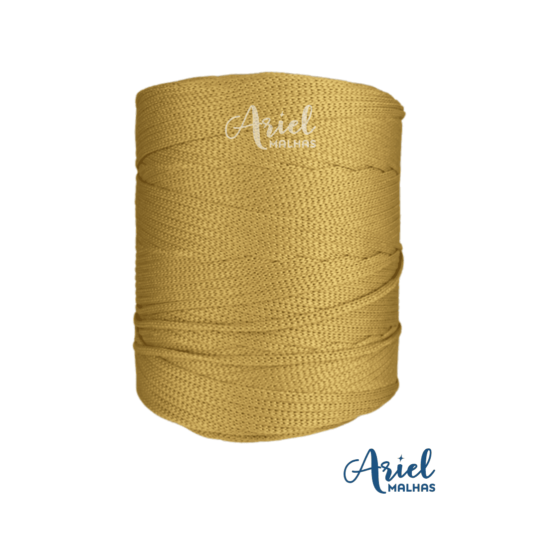 Fio Náutico Dourado Malhafio - Ariel Malhas | Universo do Artesão