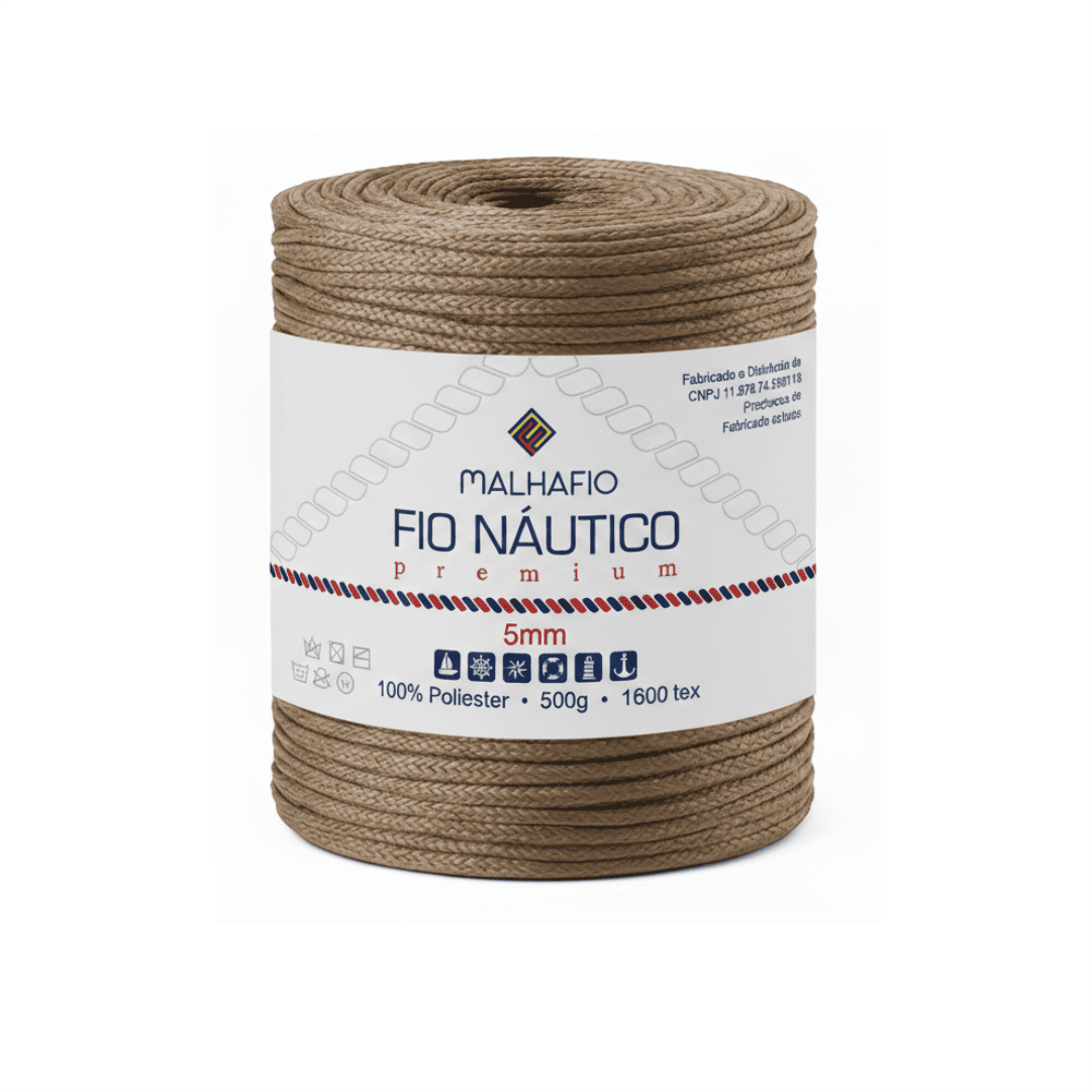 Fio Náutico Dourado Malhafio - Ariel Malhas | Universo do Artesão