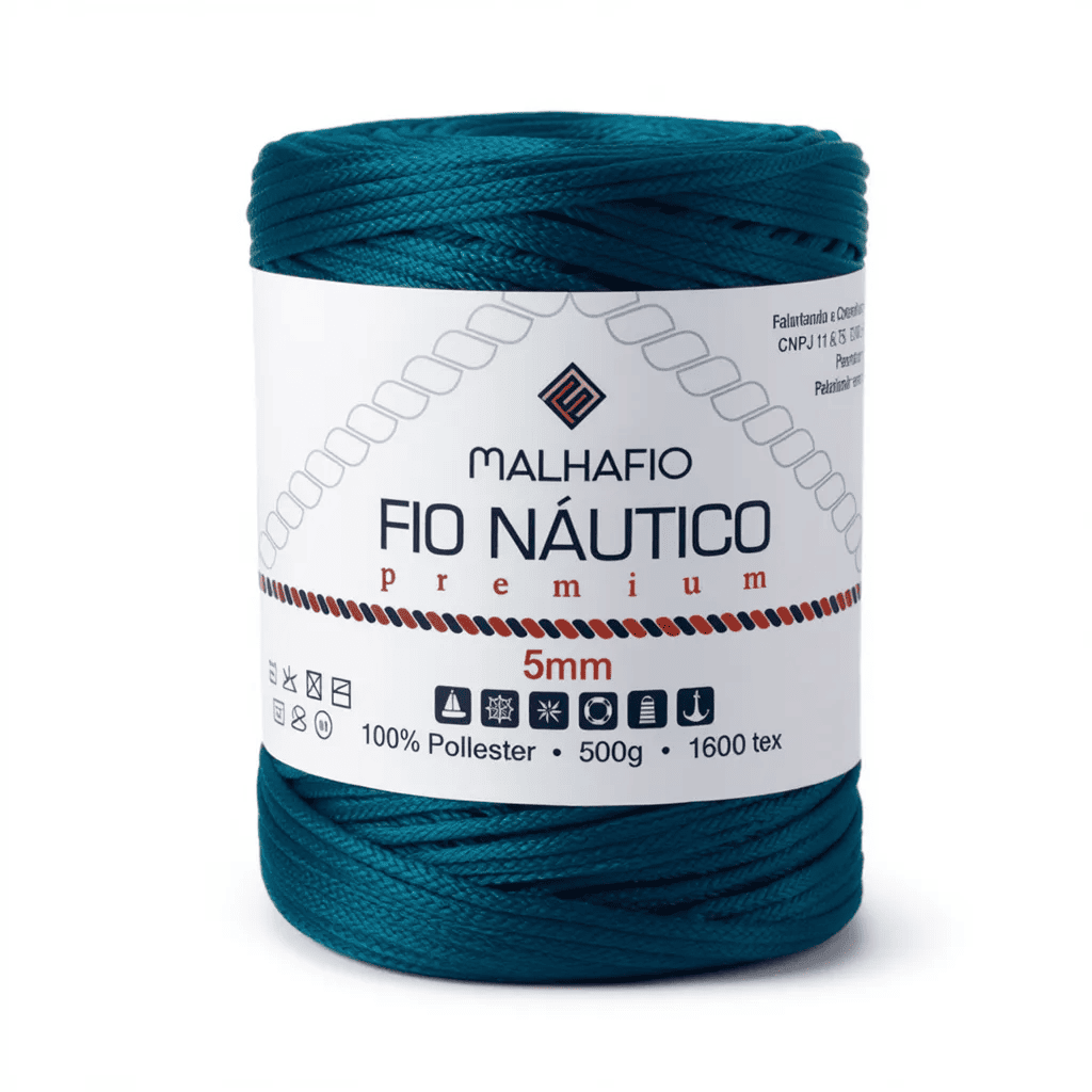 Fio Náutico Esmeralda Malhafio - Ariel Malhas | Universo do Artesão