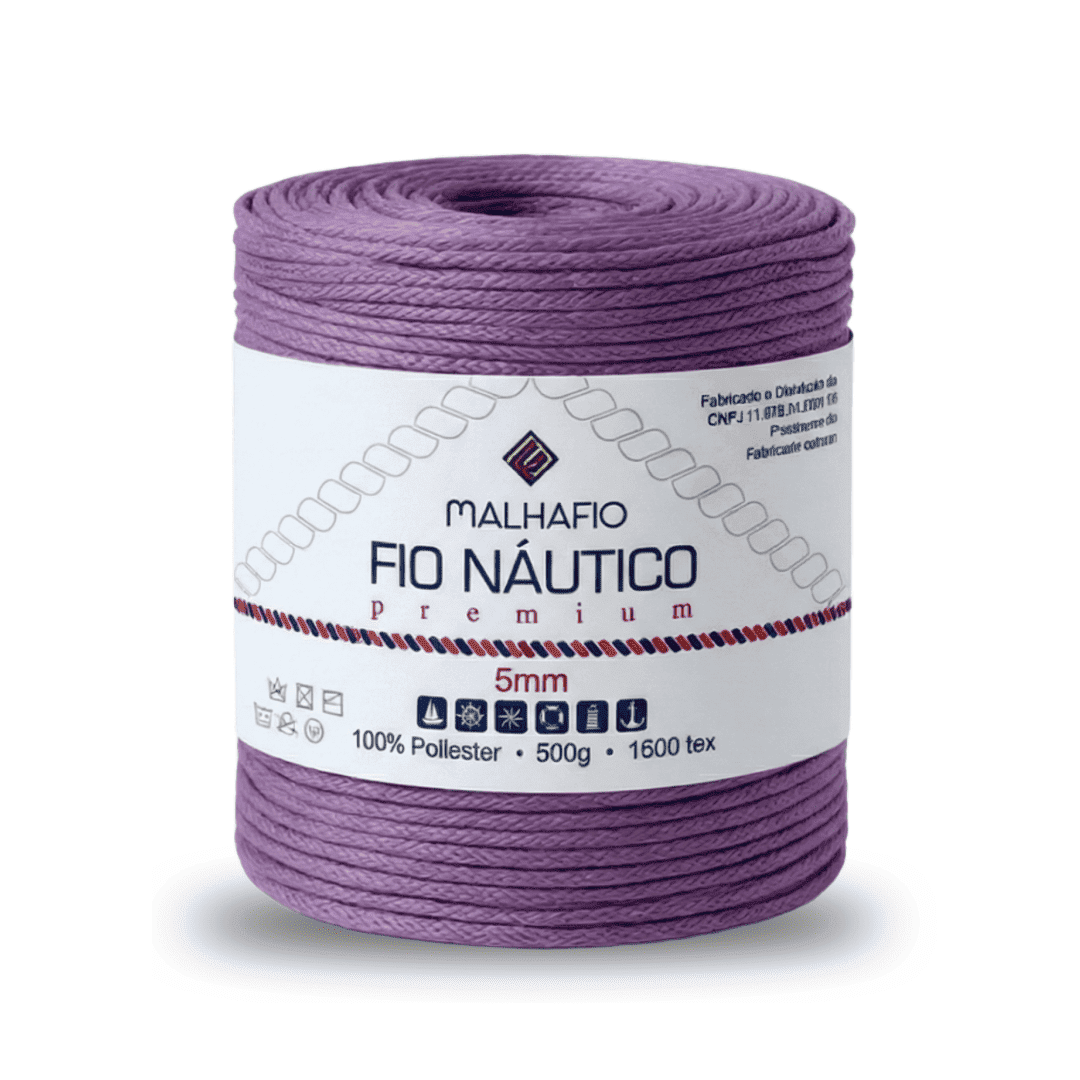 Fio Náutico Lavanda Malhafio - Ariel Malhas | Universo do Artesão