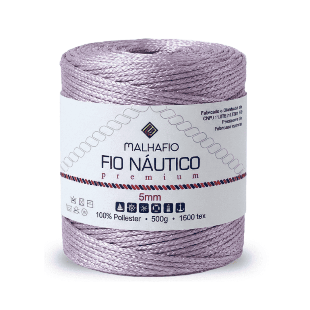 Fio Náutico Lilás Cintilante Malhafio - Ariel Malhas | Universo do Artesão