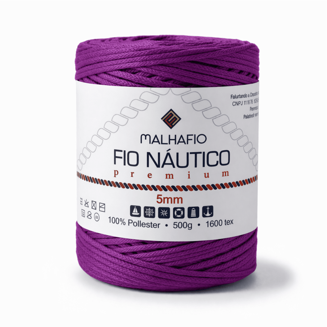 Fio Náutico Magenta Malhafio - Ariel Malhas | Universo do Artesão